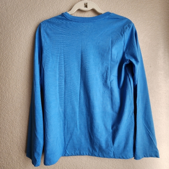 Cat & Jack Baby Blue and orange Long sleeve Dude shirt Size L 12-14 NWT - Picture 6 of 6